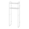 Scaffale sopra lavatrice bianco con 2 ripiani portaoggetti in kit montaggio