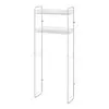 Scaffale sopra lavatrice bianco con 2 ripiani portaoggetti in kit montaggio