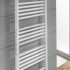 Stendino scalda salviette per termoarredo in acciaio grigio