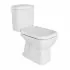 Wc tradizionale monoblocco scarico a terra completo di sedile serie Ginevra