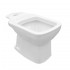 Wc tradizionale monoblocco scarico a terra completo di sedile serie Ginevra