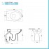 Water bidet combinato in ceramica con scarico a pavimento H 40 cm