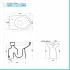 Water bidet combinato in ceramica con scarico a pavimento H 40 cm