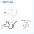 Water bidet combinato in ceramica con scarico a parete H 40 cm
