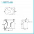 Vaso bidet combinato per anziani e disabili H 49 con scarico pavimento
