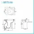 Vaso bidet combinato per anziani e disabili H 49 con scarico pavimento