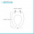 Copriwater originale per wc bidet combinato con apertura frontale 