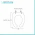 Copriwater originale per wc bidet combinato con apertura frontale 