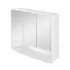 Specchio contenitore 60x50 cm bianco con 3 ante e ripiani interni