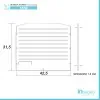 Asse lavapanni 42,5x31,5 cm in PVC per lavatoio in resina 50x50 cm