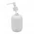 Dispenser sapone liquido dappoggio grigio chiaro in ceramica soft touch