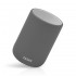 Set 2 accessori bagno da appoggio grigio scuro in ceramica soft touch