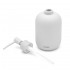 Set 2 accessori bagno da appoggio grigio chiaro in ceramica soft touch