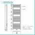 Termoarredo elettrico bianco 900w H180 x 50 interasse 45 cm