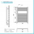 Termoarredo elettrico bianco 400w H80 x 50 interasse 45 cm