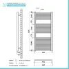 Termoarredo elettrico bianco 700w H120 x 50 interasse 45 cm