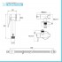 Set bidet incasso cromato con pulsante shut-off e supporto con rubinetto
