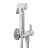 Set doccetta igienica cromata in ottone con pulsante shut-off e rubinetto 