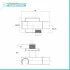 Supporto doccia cromato design squadrato con rubinetto darresto 