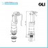 Batteria scarico wc Oli per cassetta alta sostituzione batteria Catis