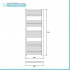 Termoarredo bagno scaldasalviette 55x120 cromo curvo interasse 50 cm