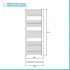 Termoarredo bagno scaldasalviette 45x120 cromo curvo interasse 40 cm