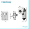 Doccetta per lavabo completa di supporto a muro e tubo flessibile