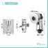 Doccetta per lavabo completa di supporto a muro e tubo flessibile