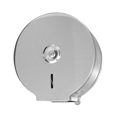 Distributore carta igienica per rotolo 200 mt in acciaio inox lucido