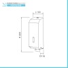Erogatore sapone liquido a parete 1200 ml in acciaio inox satinato