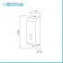 Dispenser sapone liquido a parete 1200 ml in acciaio inox lucido