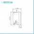 Distributore sapone liquido a parete 1200 ml in acciaio inox satinato