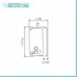 Distributore sapone liquido a parete 1200 ml in acciaio inox satinato