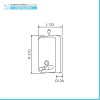 Dosatore sapone liquido a parete 1200 ml in acciaio inox lucido