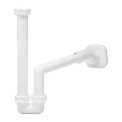 Sifone lavabo bidet salvaspazio eccentrico 1 - 1 1/4