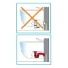 Sifone lavabo bidet salvaspazio eccentrico 1 - 1 1/4