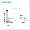 Sifone lavabo bidet salvaspazio eccentrico 1 - 1 1/4