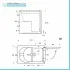 Vasca da bagno per disabili 101x72x100 porta con apertura a destra