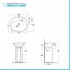 Lavandino freestanding bianco in ceramica Sensation con foro miscelatore