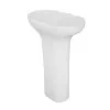 Lavabo freestanding bianco Des in ceramica