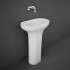 Lavabo freestanding bianco Des in ceramica