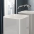 Lavabo freestanding squadrato Petit bianco in ceramica