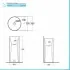 Lavabo freestanding da terra tondo Petit bianco in ceramica