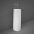 Lavabo freestanding da terra tondo Petit bianco in ceramica