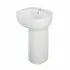 Lavabo freestanding Rak Illusion in ceramica bianca con foro