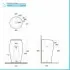 Lavabo da terra freestanding Cloud bianco alpino in ceramica 