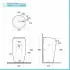 Lavabo da terra freestanding Cloud bianco opaco in ceramica
