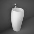 Lavabo da terra freestanding Cloud bianco opaco in ceramica