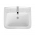 Lavabo sospeso 45x35 salvaspazio bianco in ceramica