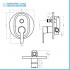 Set doccia tondo completo cromato Iole con soffione 20 cm e kit doccia